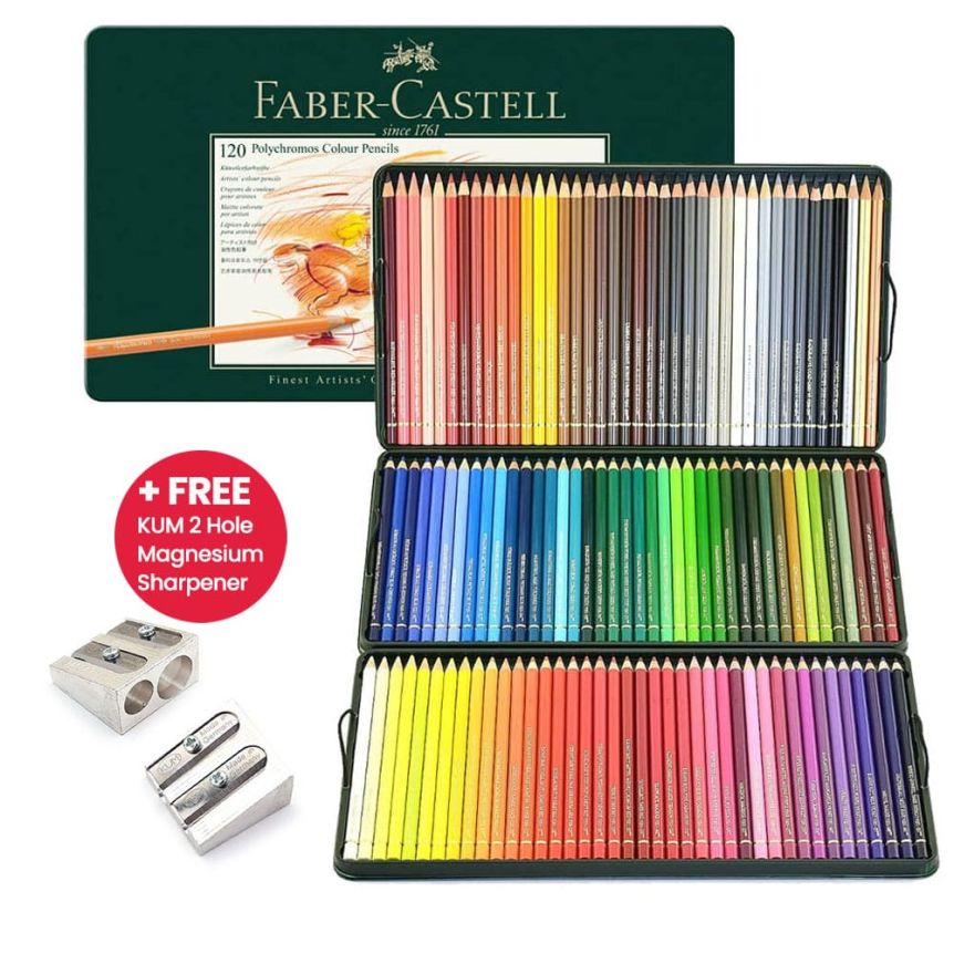 Faber Castell Polychromos Color Pencil Set 24 ,36, or 60 Pencils