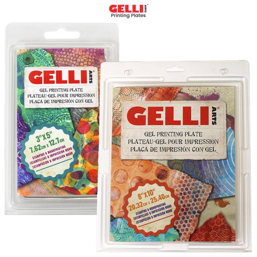 Gelli Arts Gel Printing Plate - 5 X 7 Gel Plate, Reusable Gel Printing  Plate, Printmaking Gelli Plate for Art, Clear Gel Monoprinting Plate, Gel