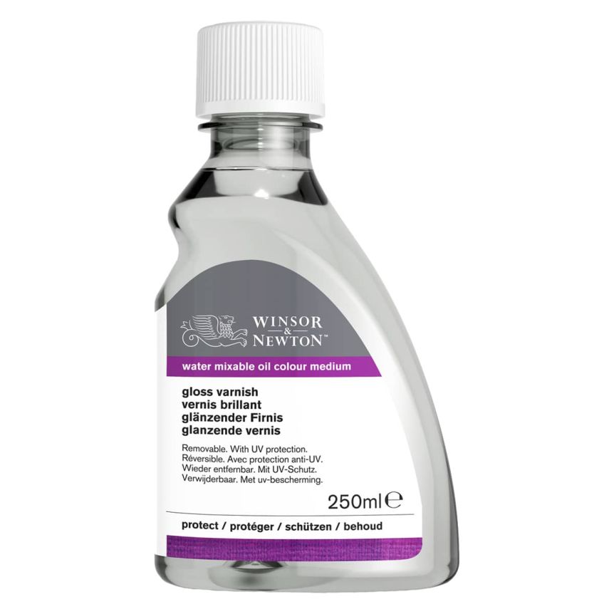 Winsor & Newton Artisan Water-Mixable Oil Medium - Gloss Varnish, 250ml Bottle