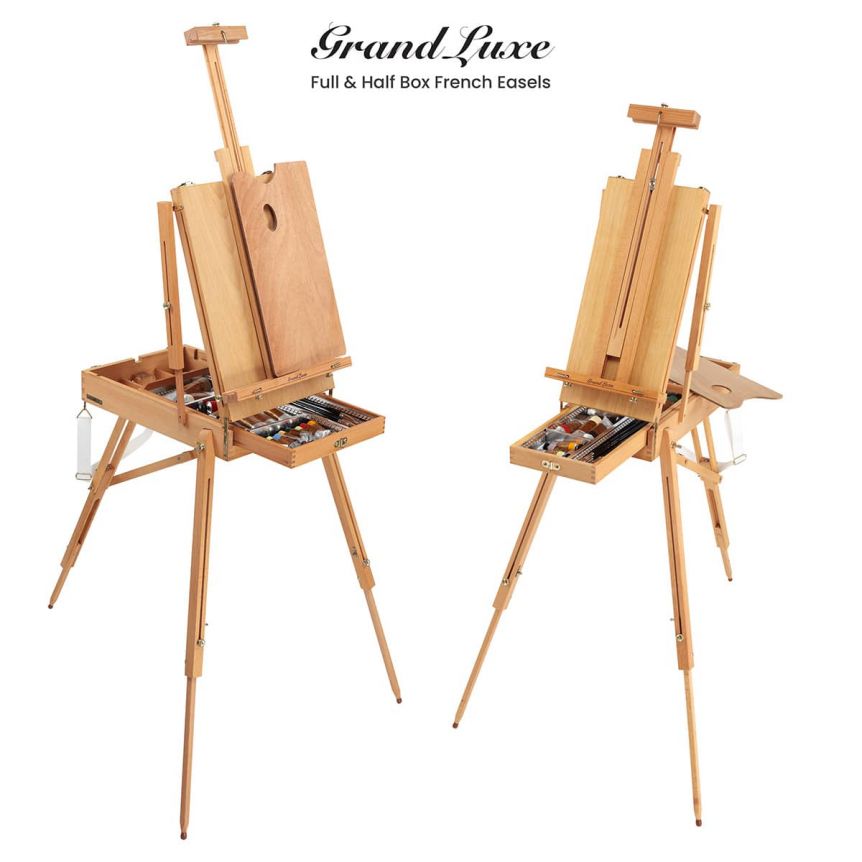 Wood Table Easels For Painting Artist Kids Drawer Box Portable