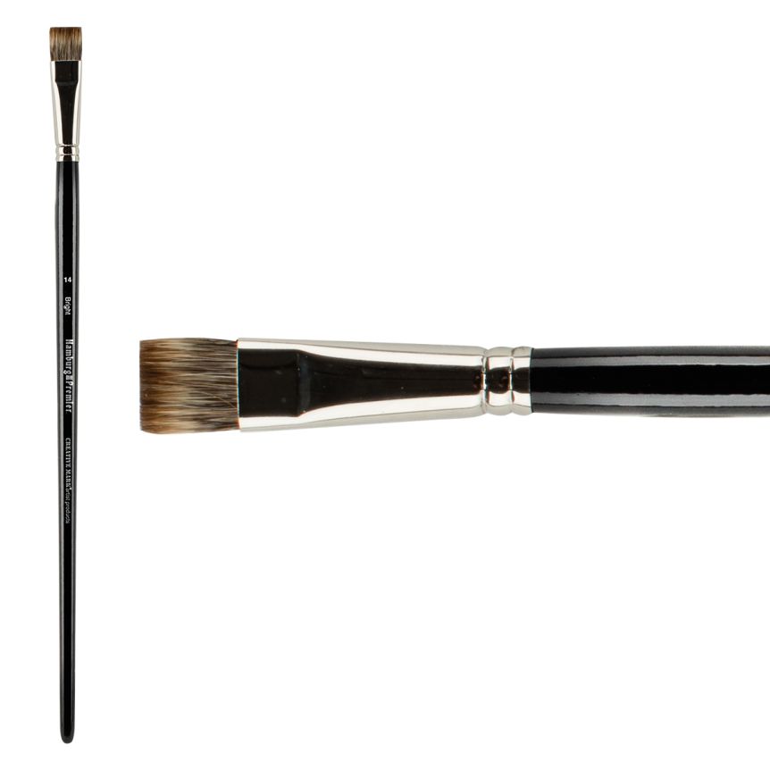 Hamburg Premier PRO Handmade Brush, Bright Size #14