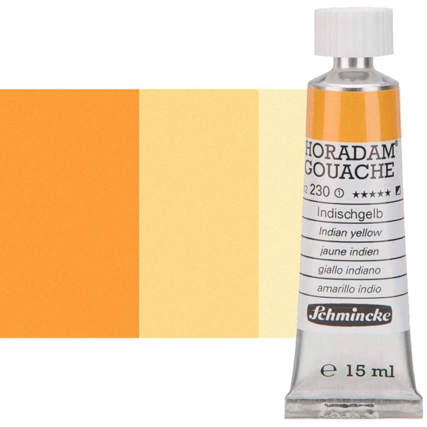 Schmincke - HORADAM® Gouache, 10 x 0,51 fl oz / 15 ml tubes, 72 701 097, 10  finest gouache colors in a metal box, highest concentration of pigments