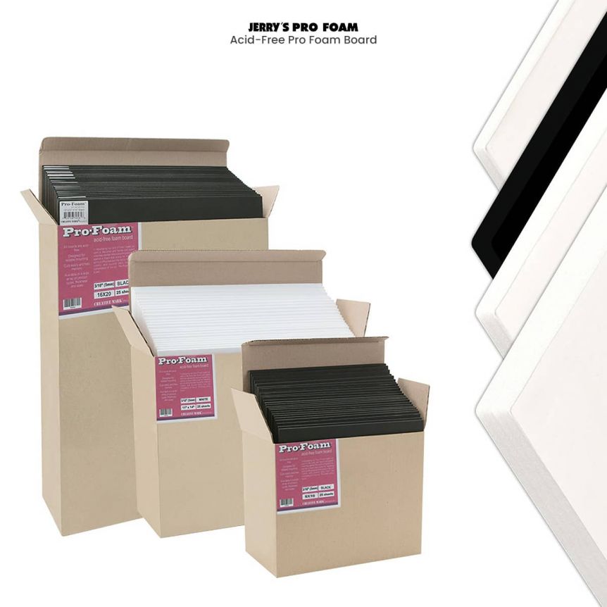 20 Pack 11x14 inch Black Foam Boards, Foam Core Backing Boards 3/16 Inch  Thick Double