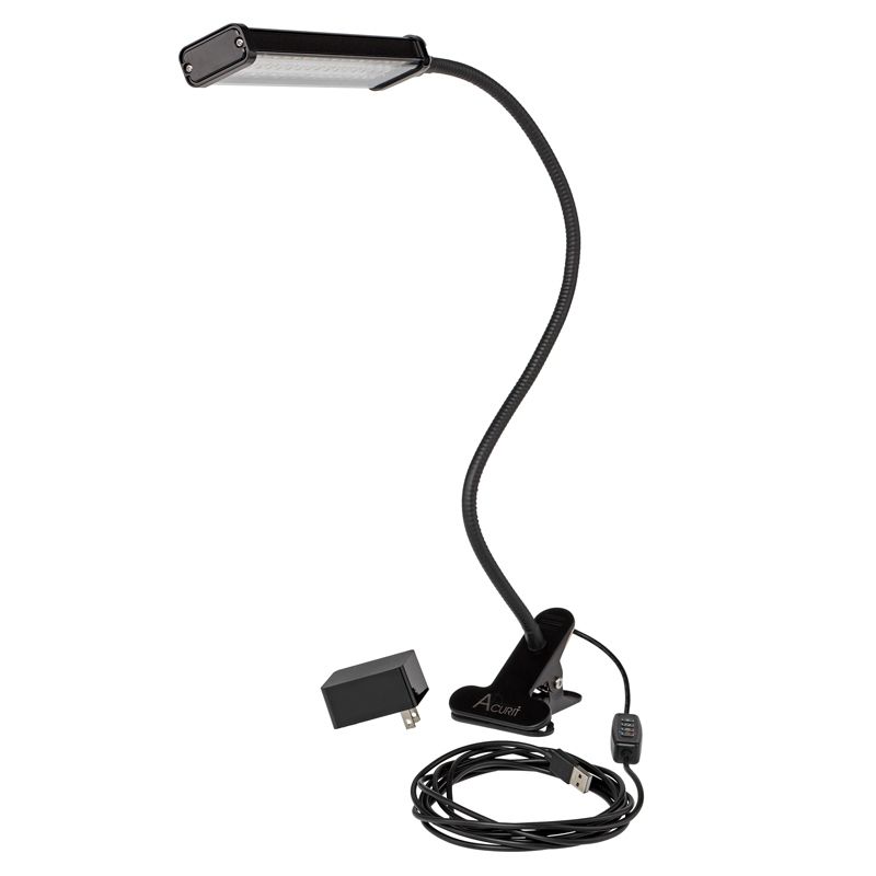 Acurit LED Flexible Dimmable Clip-On Lamp