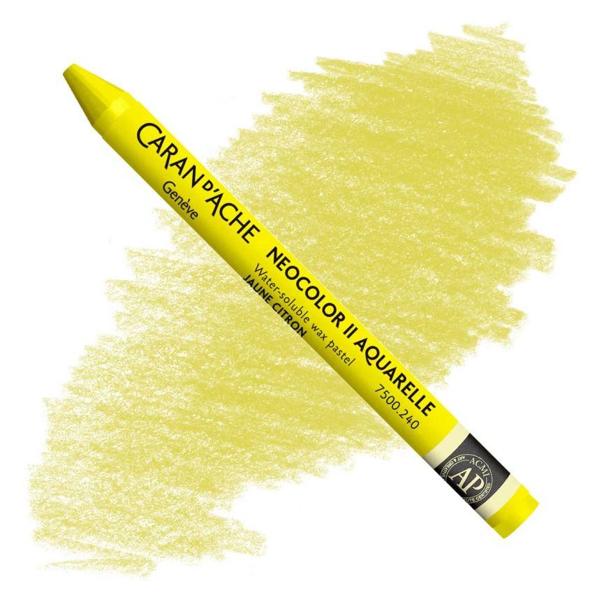 Caran D'Ache : Neocolor II : Watercolor Crayon : 10 in A Metal Box