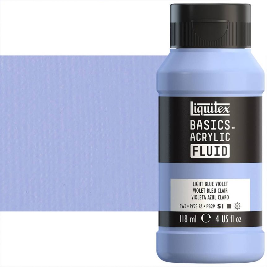 Liquitex BASICS Acrylic Color, 4 oz. Tube, Light Blue Violet