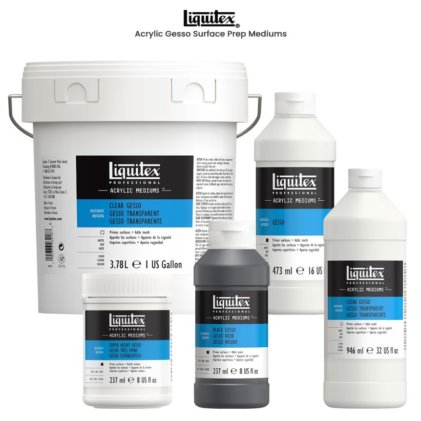 Liquitex Professional Acrylic Mediums White Matte GESSO & 16 Oz