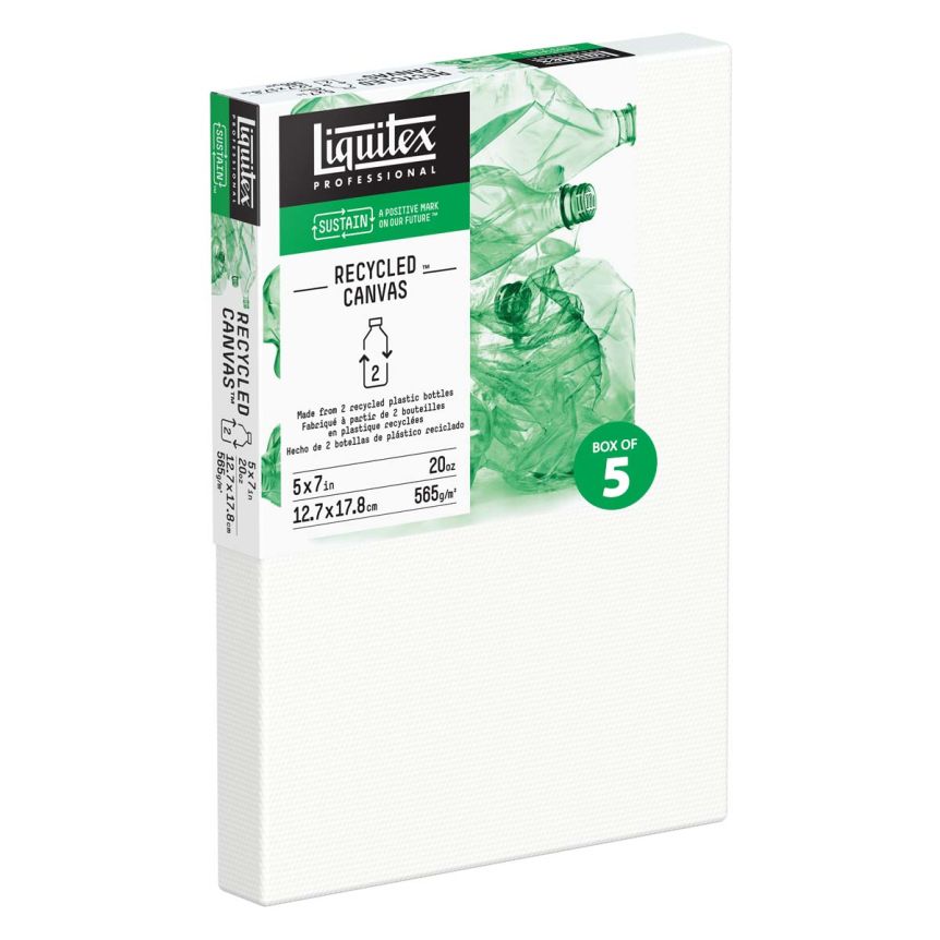 Liquitex Traditional Recycled Canvas 5"x7" Box of 5