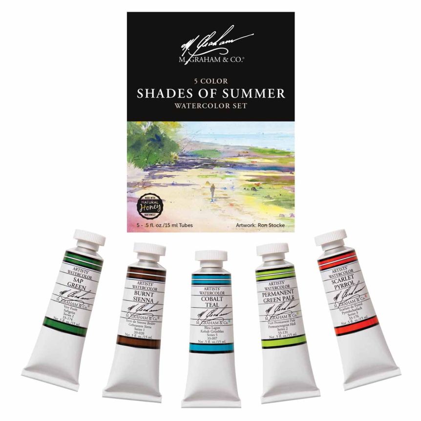M. Graham Watercolor Shades of Summer Set of 5,15ml