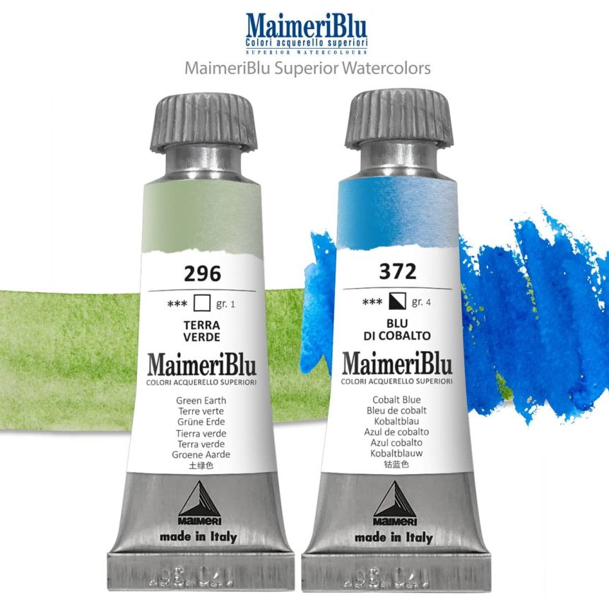 MaimeriBlu Professional Watercolors - Watercolor Paints & Mediums - Paint