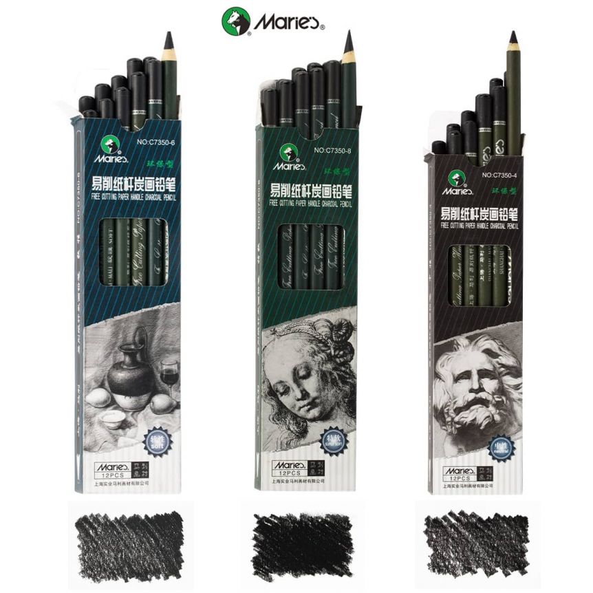 Winsor & Newton Willow Charcoal Thick 12 Pack