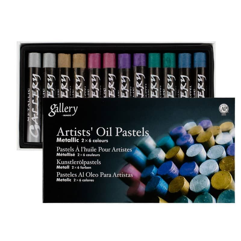 Mungvo Soft Pastels for Artists Set (12 Pack) 