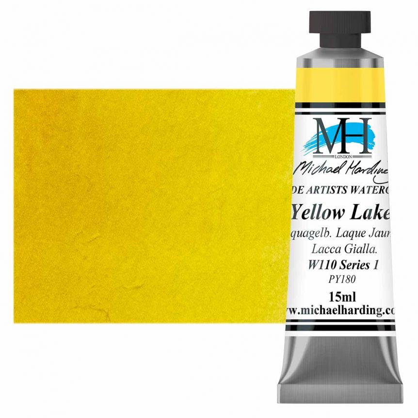 Michael Harding Watercolor - Yellow Lake, 15ml Tube