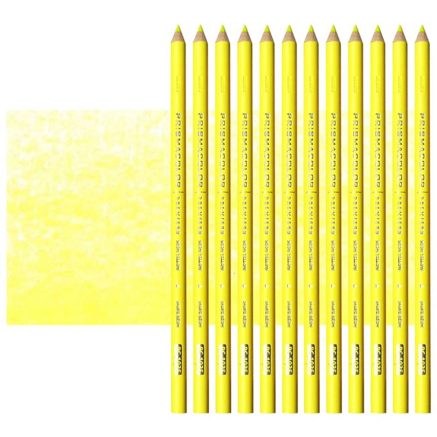 Prismacolor Premier Colored Pencil PC1035 Neon Yellow (Set of 12