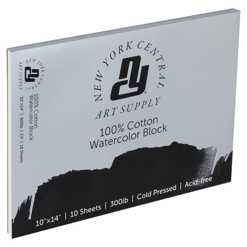 New York Central Watercolor Block 300lb Cold Press - 10" x 14" (Pack of 10)