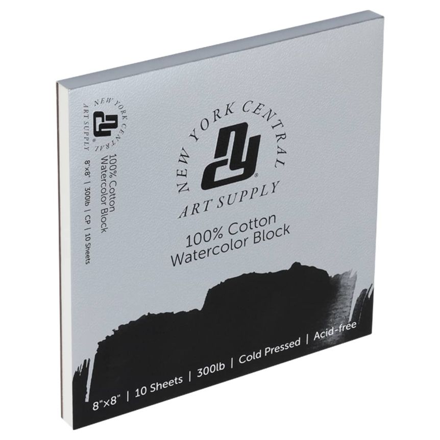 New York Central Watercolor Block 300lb Cold Press - 8" x 8" (Pack of 10)