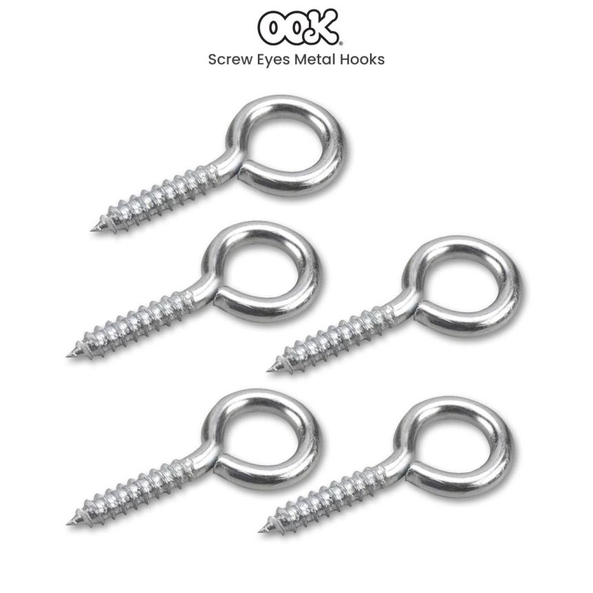 OOK Screw Eyes Metal Hooks