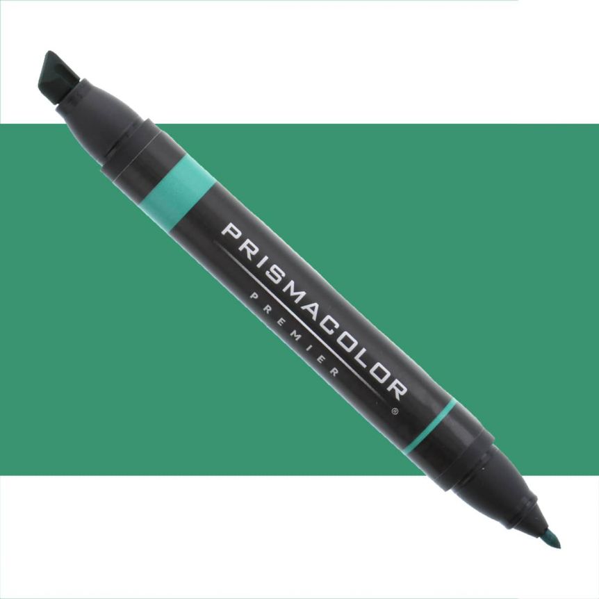 Prismacolor Premier Double-Ended Art Markers Spruce 185 [Pack of 6 ]