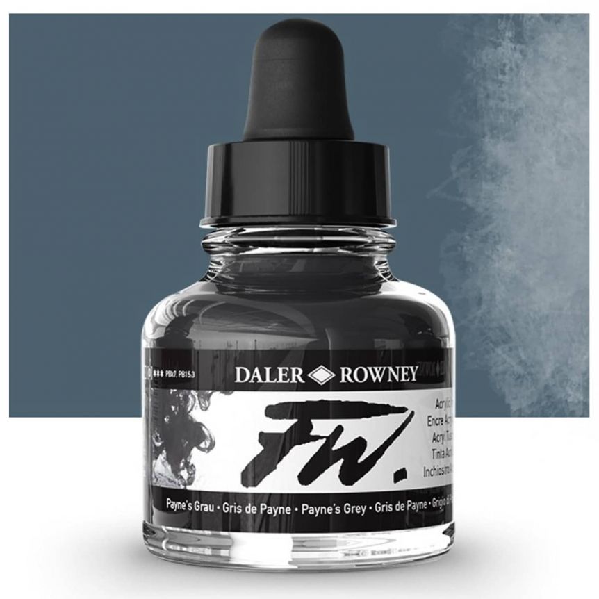 Daler-Rowney FW Acrylic Ink 1oz Cool Grey