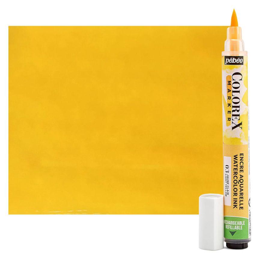 Pebeo Colorex Watercolor Marker, Light Yellow