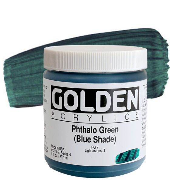 Golden Heavy Body Acrylic - Light Phthalo Green 2 oz.