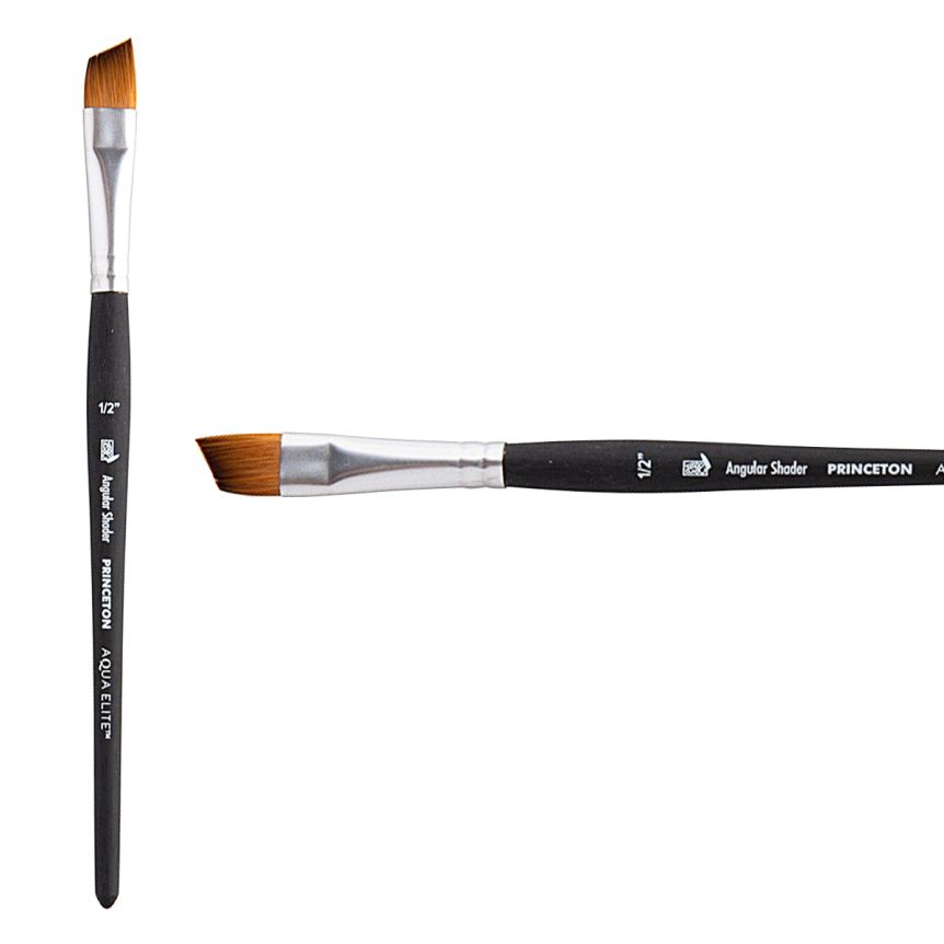 Princeton : Aqua Elite : Synthetic KS : Watercolour Brush : Series 4850 :  Short Handle : Essential Set of 4