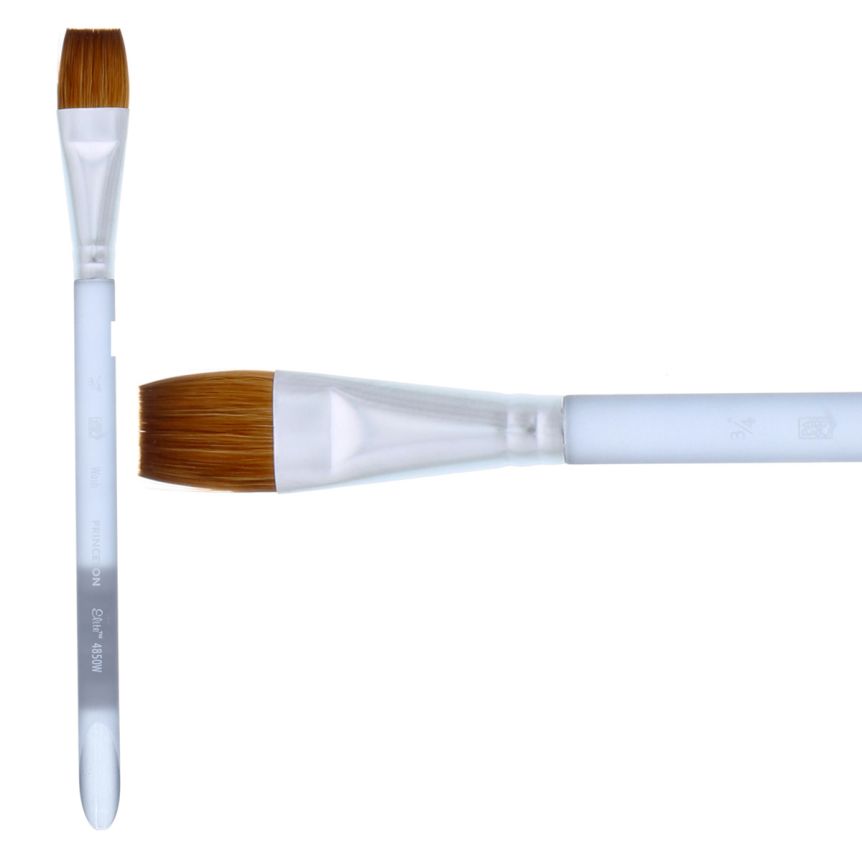 Princeton Neptune Series 4750, 4-Piece Synthetic Squirrel Watercolor Paint  Brush Set A/B, Aquarelle, Oval