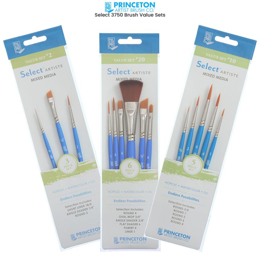 Princeton Brush Select Artiste Brush Value Set #20