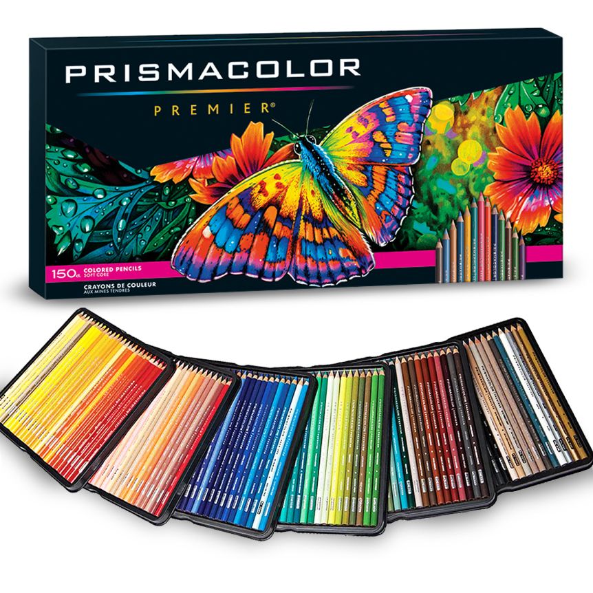 Prismacolor] Premier Soft Core Colored Pencil Set of 150 Assorted Multi  Colors