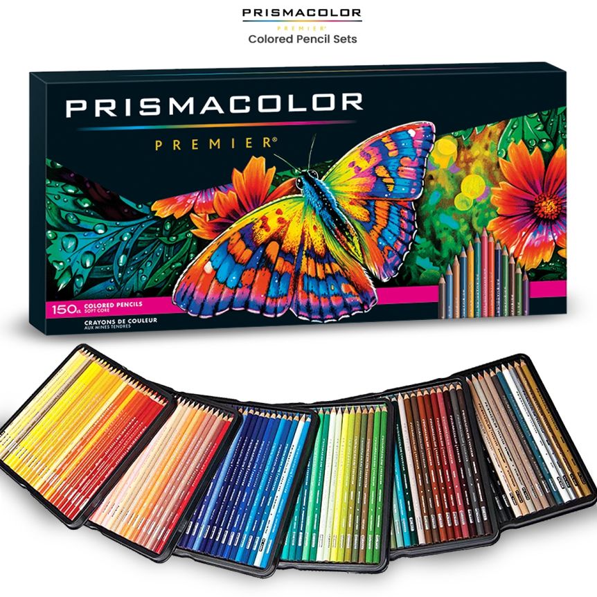 Prismacolor Verithin Colored Pencils, Assorted Colors, 12 Count
