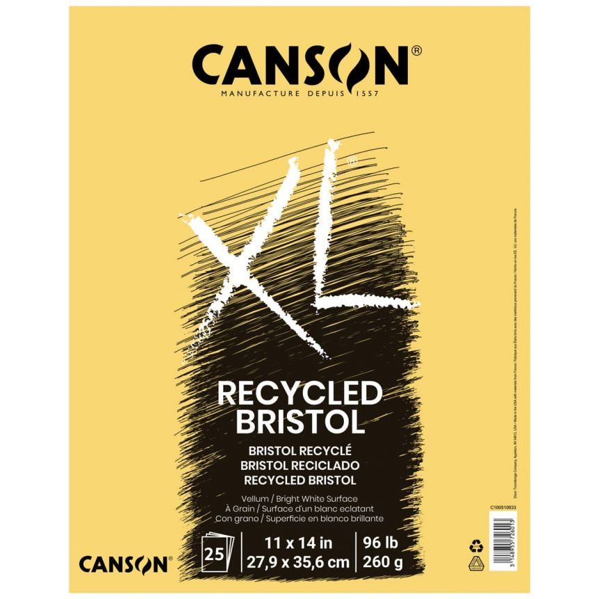 Canson XL Recycled Bristol Pad 11"x14"