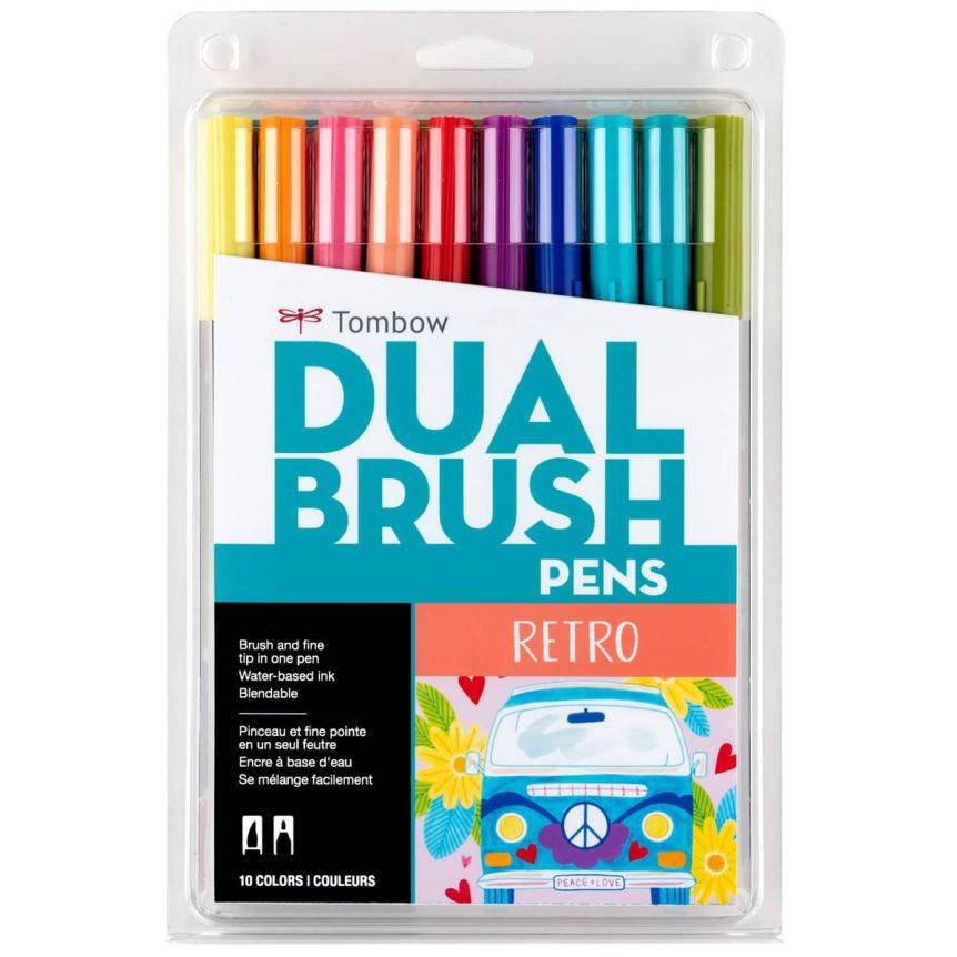 Tombow Dual Brush Pen Set of 10, Secondary