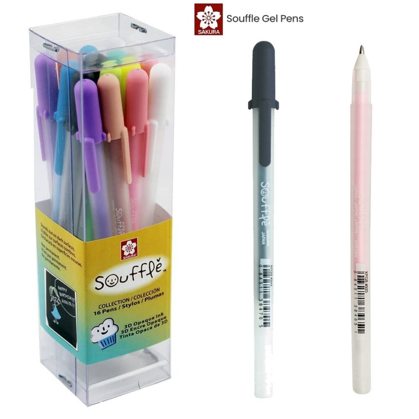 Sparkle Pop Metallic Gel Pens, Black/Red Metallic - MICA Store
