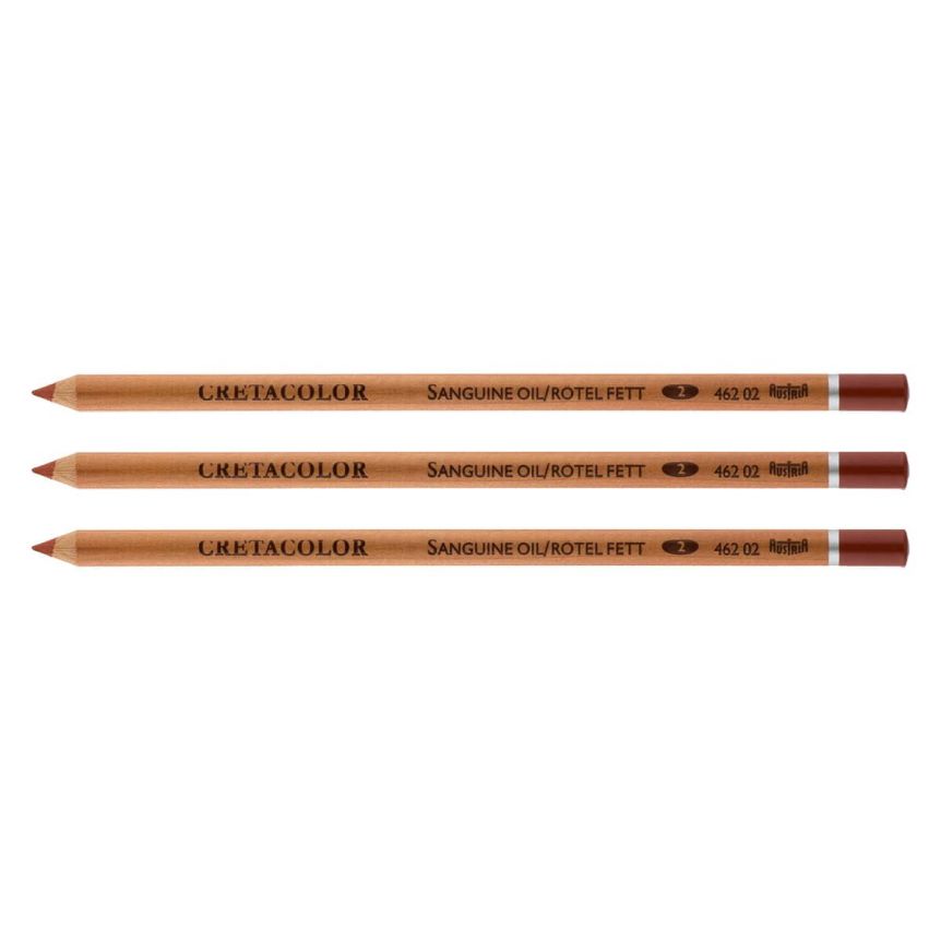Cretacolor Oil Pencil Sanguine, Pack of 3