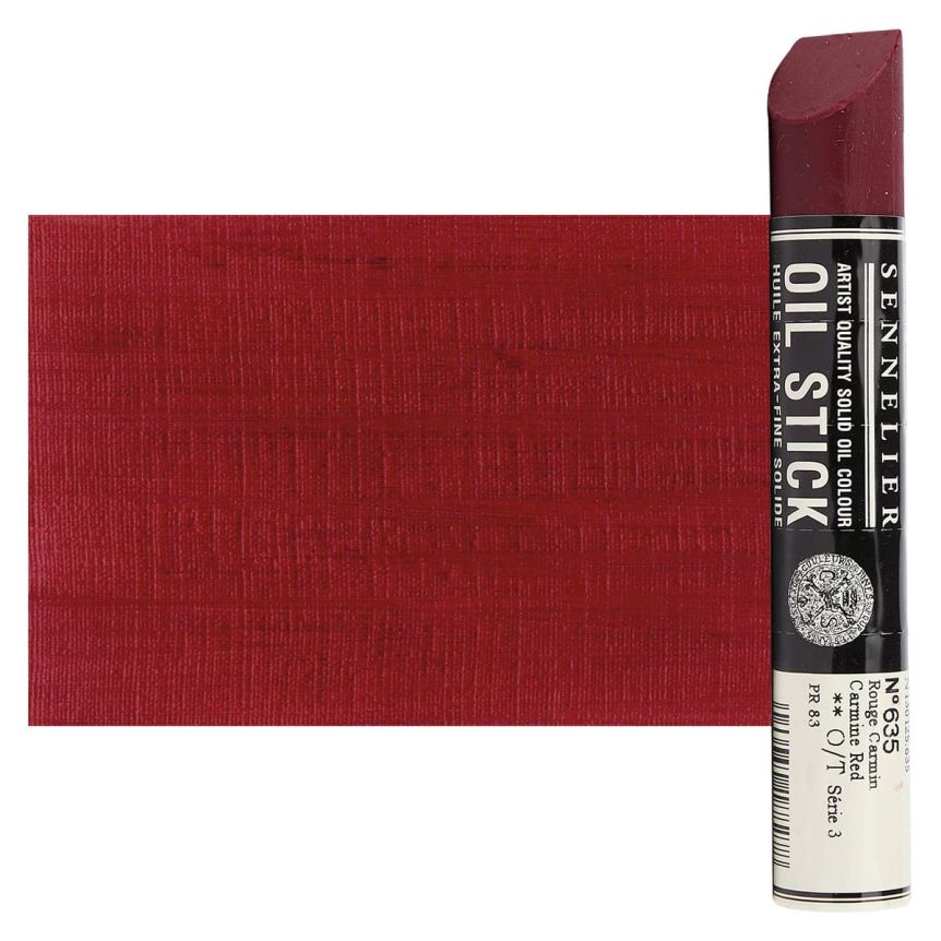 Oil Solid paint in solid stick - Renesans - 10, carmine, 40 ml