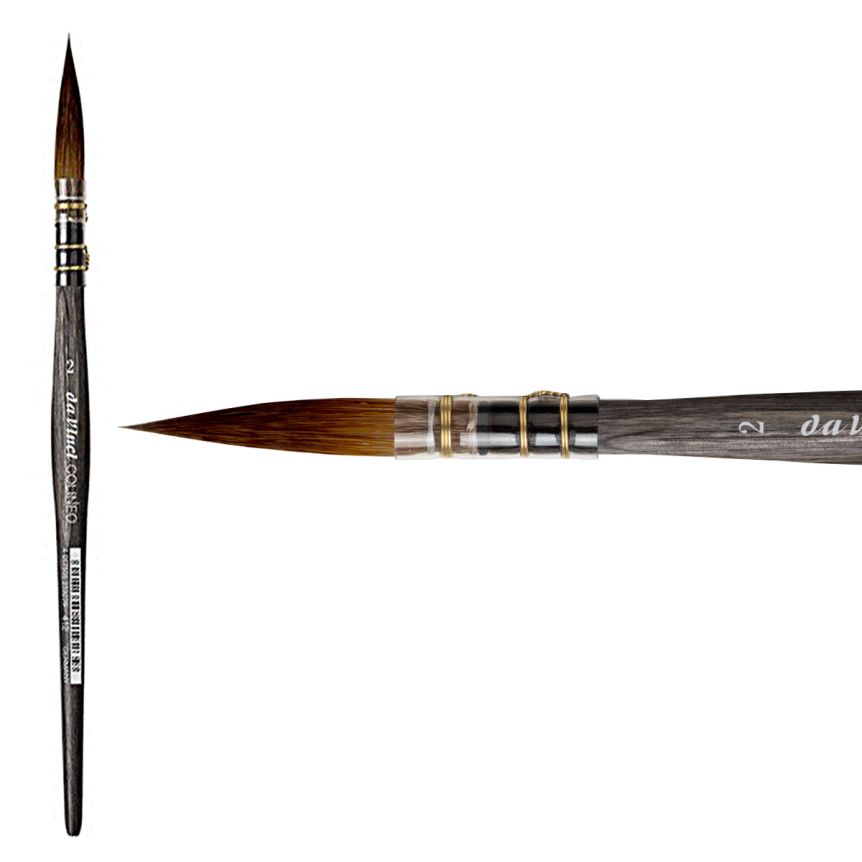 Colineo Series 412 Synthetic Kolinsky - Size 2, Quill Liner