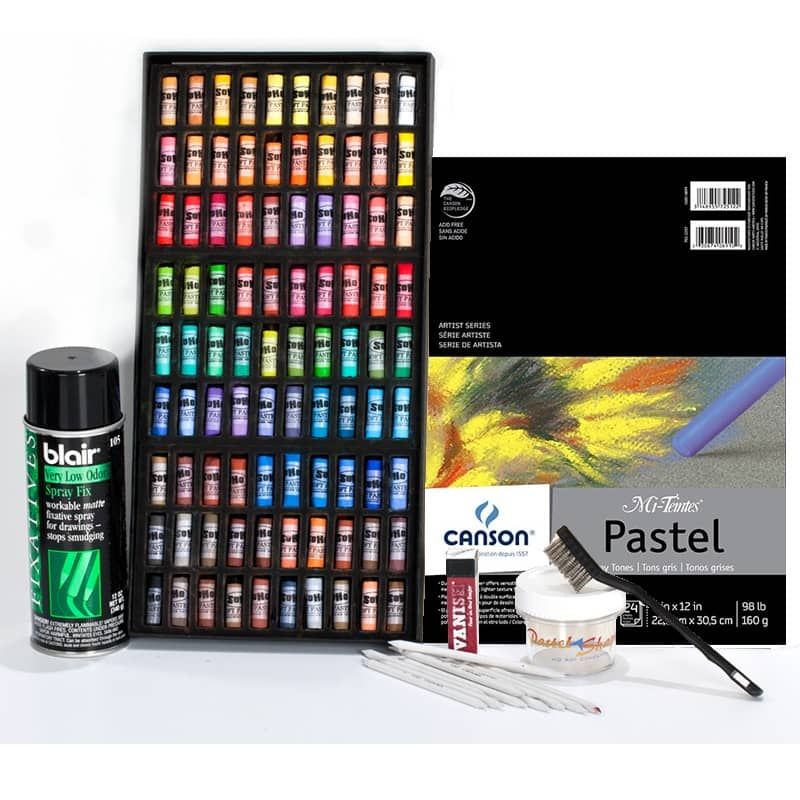 Soft Pastel Half Stick Value Set Soho Beginner 90 Colors Sw 87019a 