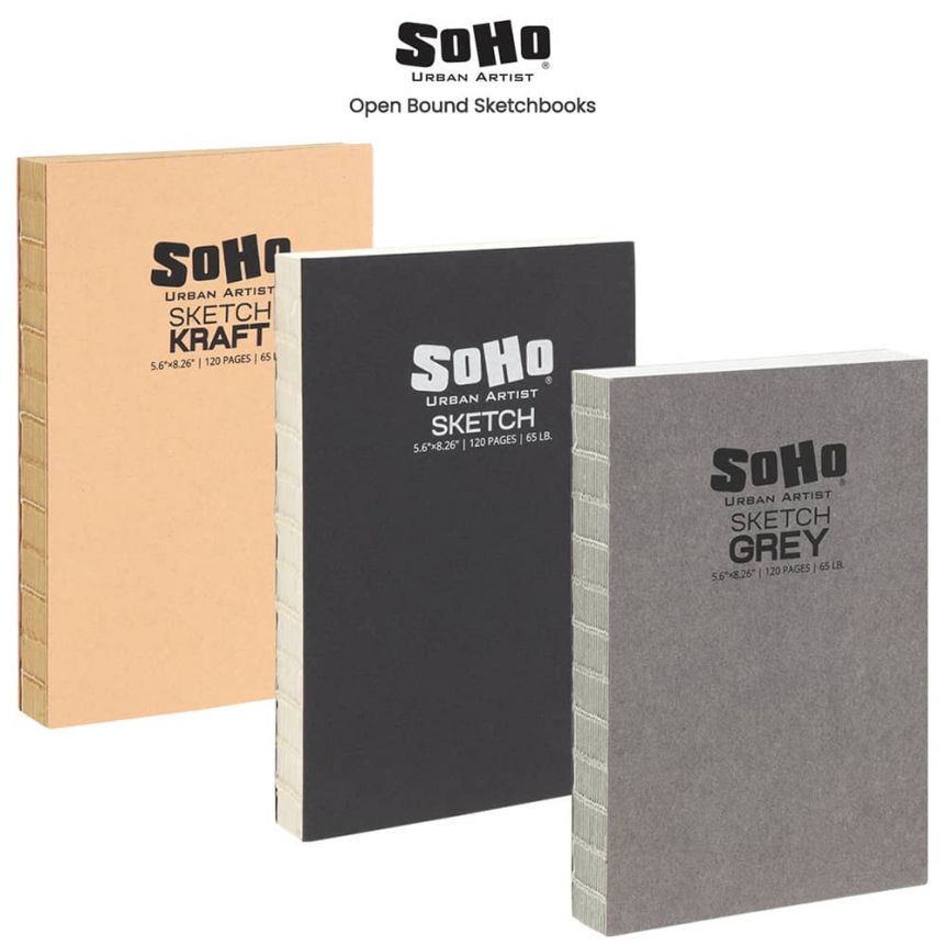 SoHo Open Bound Sketch Books