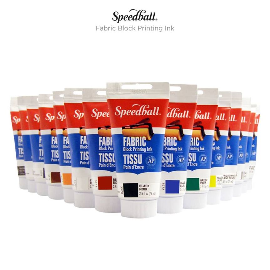 Speedball Oil-Based Block Printing Ink, 1.25-Ounce, Black, for  Professional, Permanent Prints AP Certified
