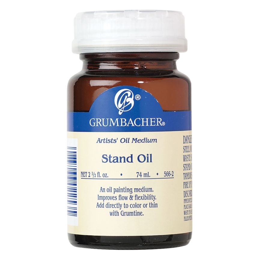 Grumbacher Pre-Tested Stand Oil, 2.5 oz Bottle