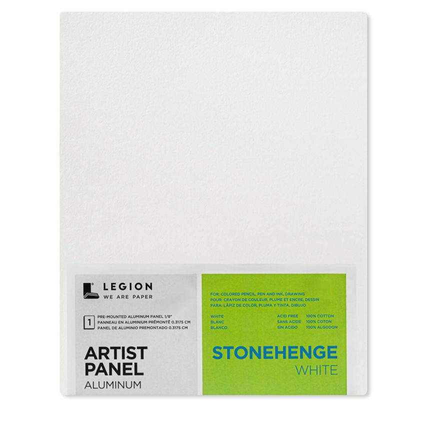 Stonehenge Aluminum Artist Panel 250gsm - 9" x 12" White
