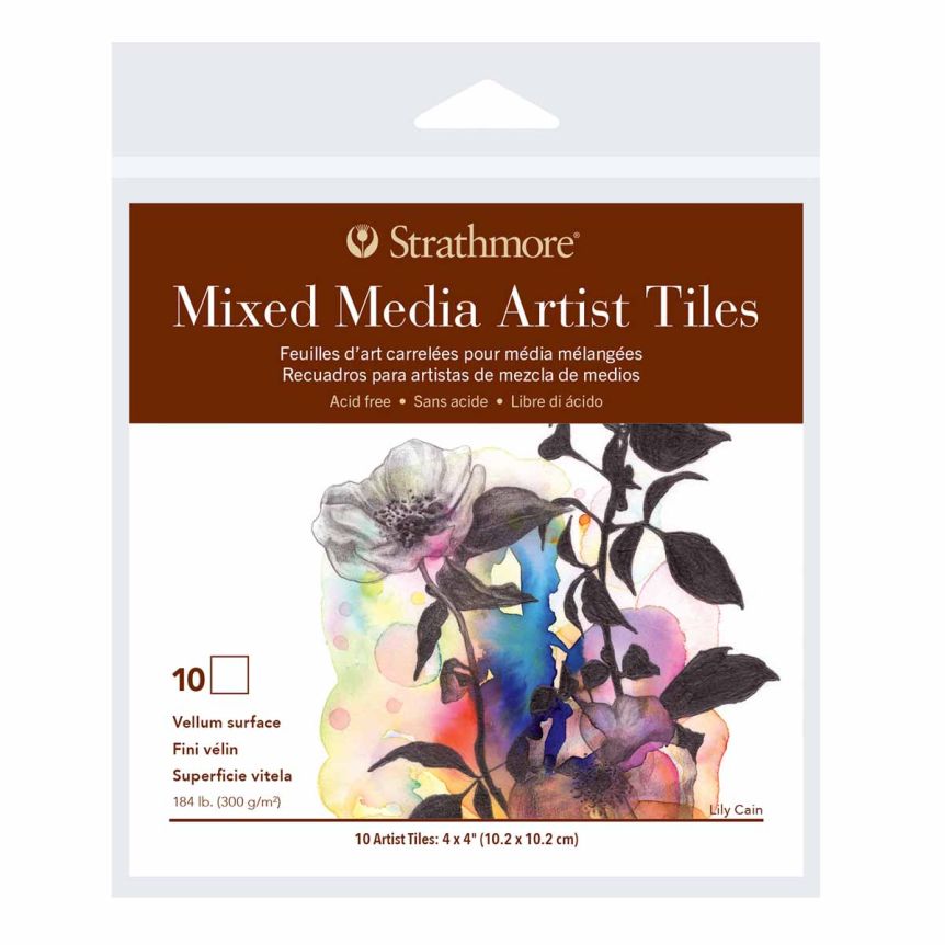 Strathmore 400 Artist Tile Mixed Media 10 Pack