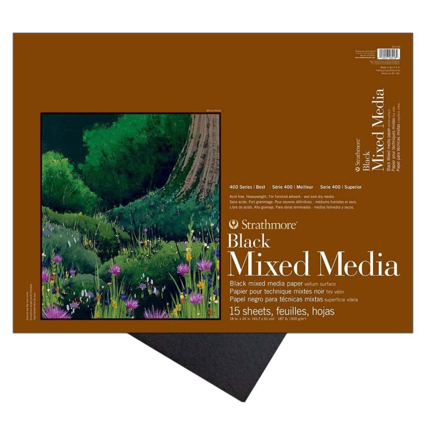 Strathmore 462-111 400 Series Mixed Media Pad, 11x14 Glue Bound