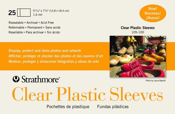 Strathmore Clear Plastic Sleeves - Greeting Cards