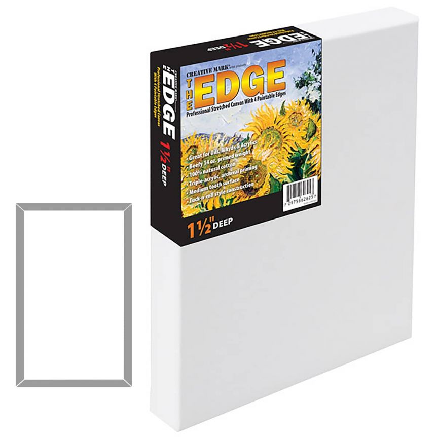  The Edge All Media 1-1/2" Deep Cotton Stretched Canvas