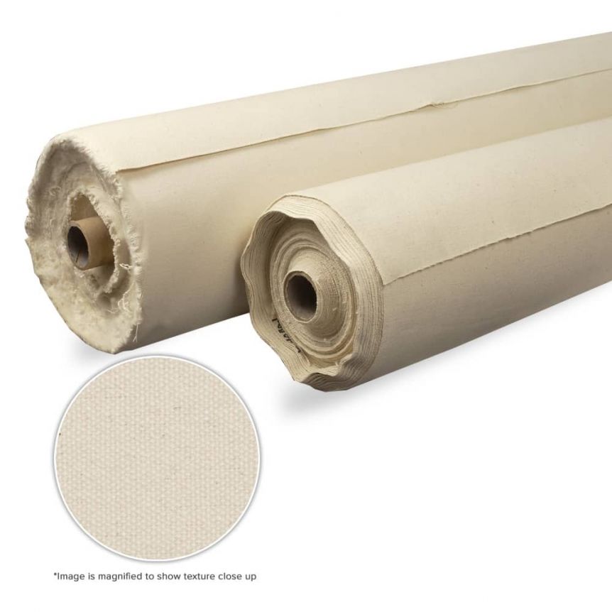 Unprimed Cotton Duck #12 Canvas Roll (12 oz.) 144" x 30 Yards