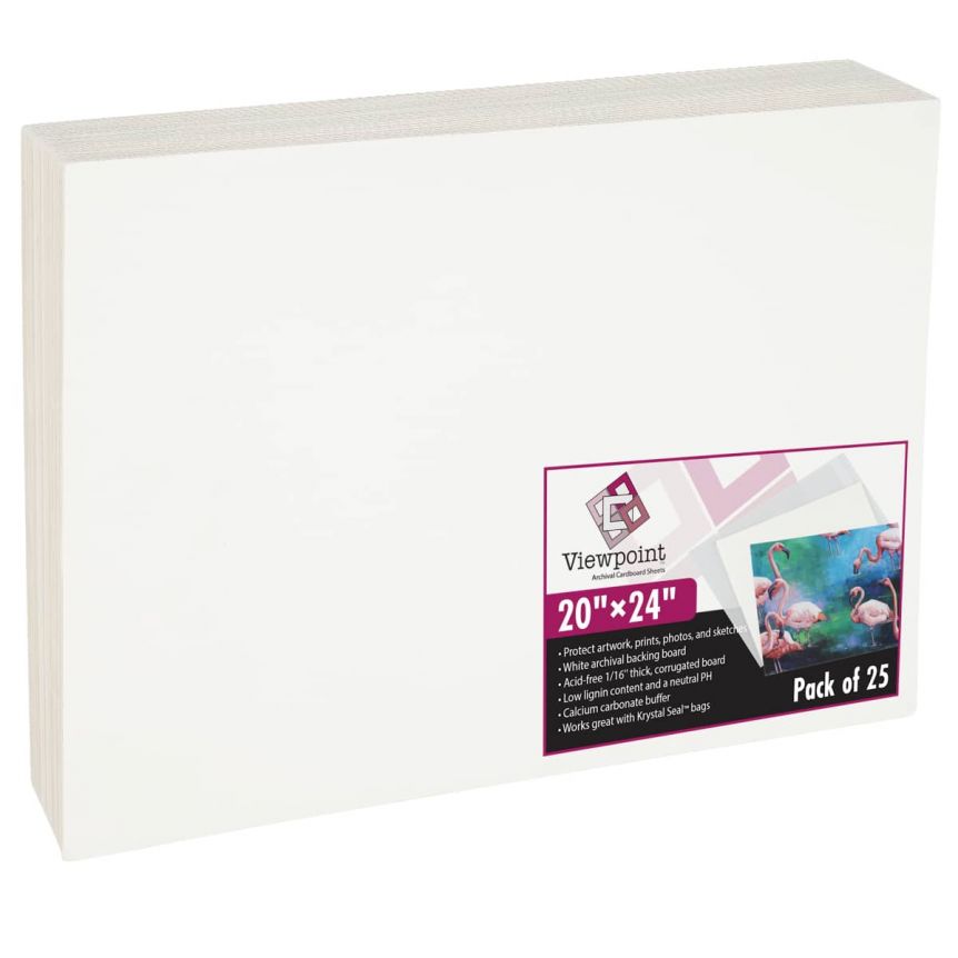 Viewpoint Archival Backing Board 20x24 Pack of 25