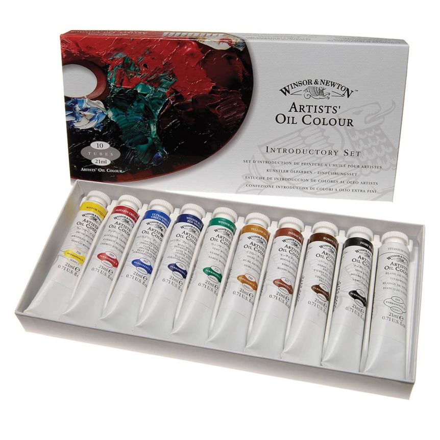 Artist Oils Introductory Set of 10, 21ml tubes