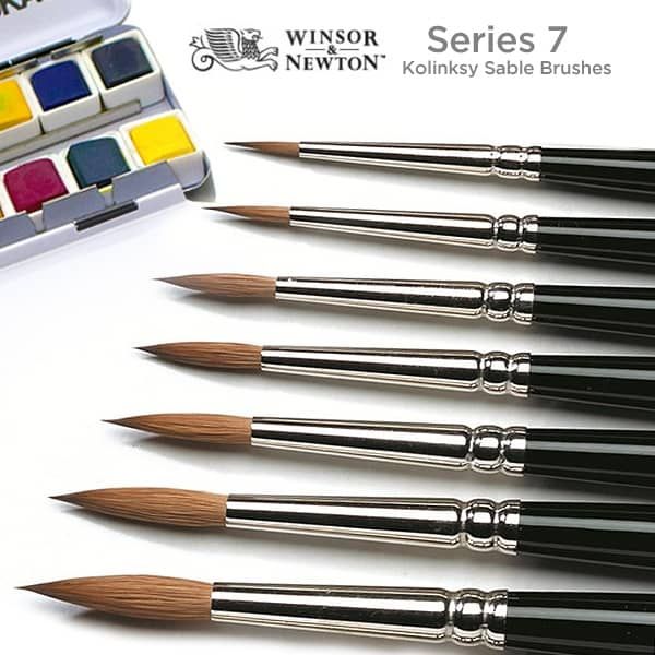Winsor & Newton Series 7™ Kolinsky Sable Watercolor Brushes