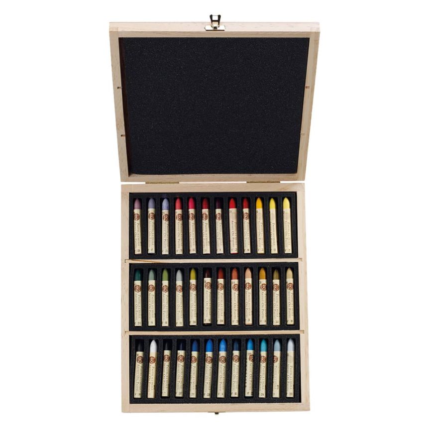Sennelier Oil Pastels Wood Box Plein Air Set Assorted Colors (Set